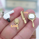 Dollhouse Accessories Mini Set Comb Mirror Hair Dryer 4pcs