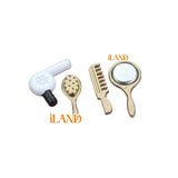 Dollhouse Accessories Mini Set Comb Mirror Hair Dryer 4pcs