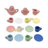 Dollhouse Six Colors Tea Set Lovely