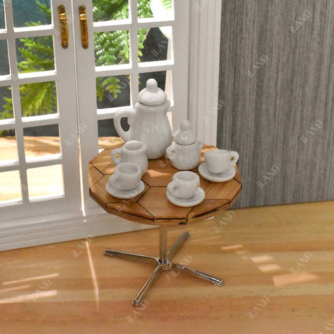 Dollhouse Pure White Tea Set Lovely