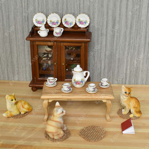 Dollhouse American Rustic Style Tea Set Beautiful