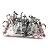 Dollhouse Metal Silver Tableware Wine Set