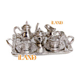 Dollhouse Metal Silver Tableware Wine Set