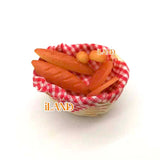 Dollhouse Accessories  Mini Breads in A Basket