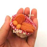 Dollhouse Accessories  Mini Breads in A Basket