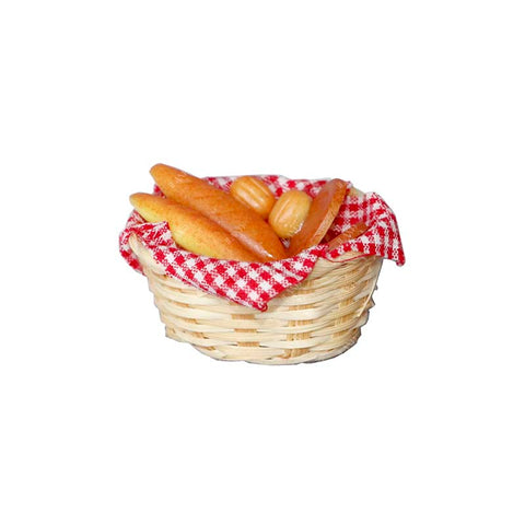 Dollhouse Accessories  Mini Breads in A Basket