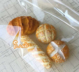 Dollhouse Accessories Mini Bread 4pcs