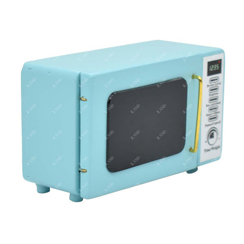 Dollhouse Accessories Miniature Microwave on 1:12 scale (Blue)