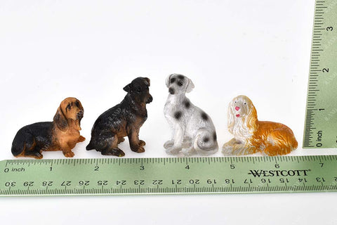 4PCS Mini Dog Figures