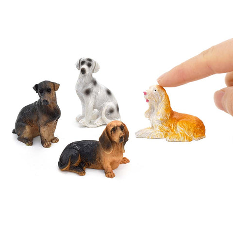 4PCS Mini Dog Figures