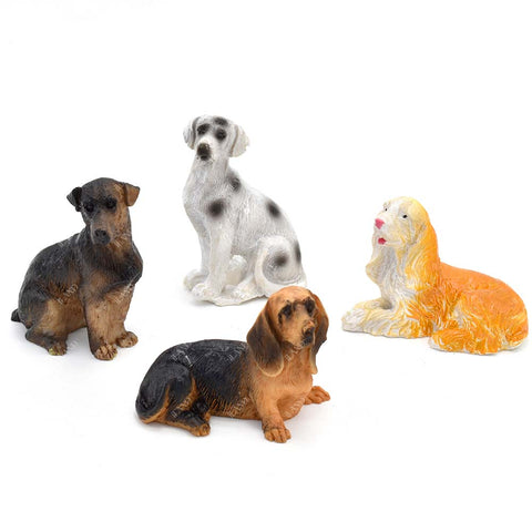 4PCS Mini Dog Figures