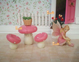 Fairy Garden Ornaments Resin Elf Figurines Outdoor Statues