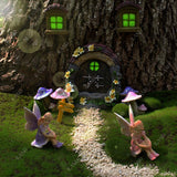 Fairy Garden Ornaments Resin Elf Figurines Outdoor Statues