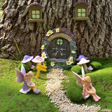 Fairy Garden Ornaments Resin Elf Figurines Outdoor Statues