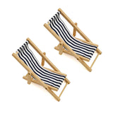 Dollhouse Accessories Beach Chair 2pcs