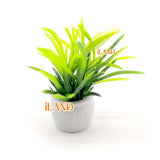 Dollhouse Mini Plastic Green Plants 4pcs