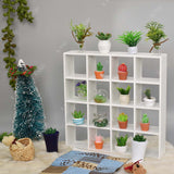 Dollhouse Mini Plastic Green Plants 4pcs