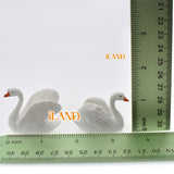 Fairy Garden Ornaments Resin Swan Figurines Outdoor Statues