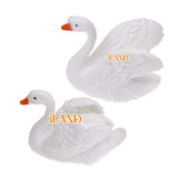 Fairy Garden Ornaments Resin Swan Figurines Outdoor Statues