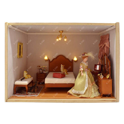 Vintage Dollhouse Bedroom Furniture Set