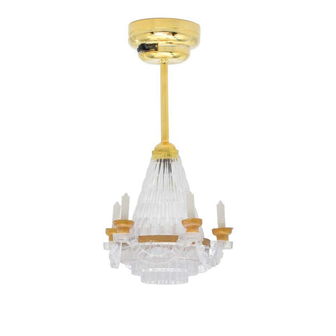 Dollhouse Crystal Candle Chandelier