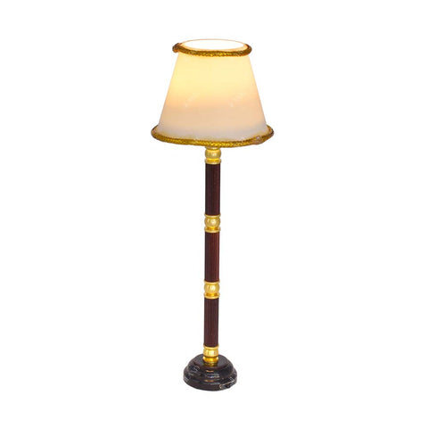 Dollhouse Electromagnetic Model Gold Edge Floor Lamp