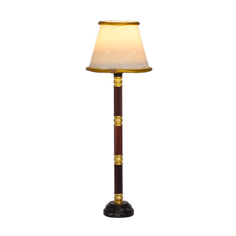 Dollhouse Electromagnetic Model Gold Edge Floor Lamp