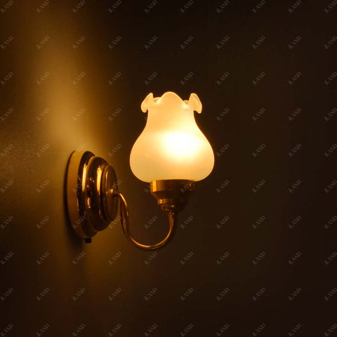 Luxurious Led Dollhouse Wall Light 2pcs Tulip