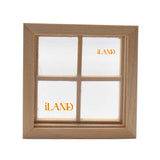 iLAND Miniature Dollhouse Square Window LOG