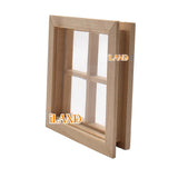 iLAND Miniature Dollhouse Square Window LOG