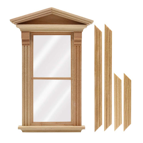 Triangular Top Dollhouse Window