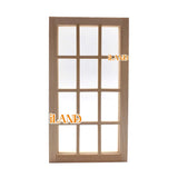 iLAND Miniature Dollhouse 12-Pane Window w/ Acrylic Glass