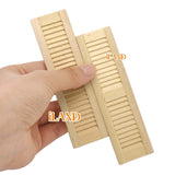 iLAND Miniature Dollhouse Wood Shutters Window