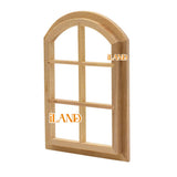 iLAND Miniature Dollhouse Wood Arched Window