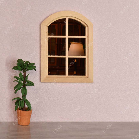 Miniature Dollhouse Wood Arched Window