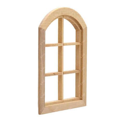 Miniature Dollhouse Wood Arched Window