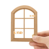 iLAND Miniature Dollhouse Wood Arched Window