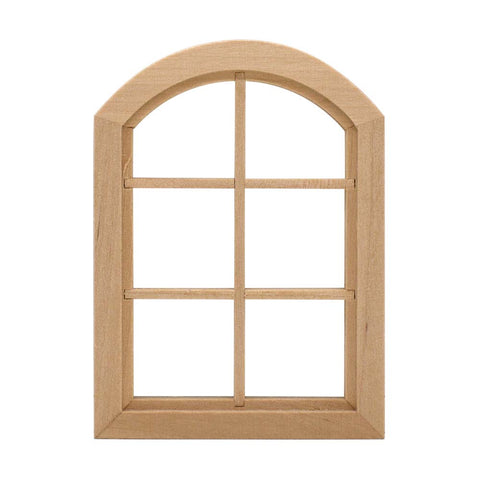 Miniature Dollhouse Wood Arched Window