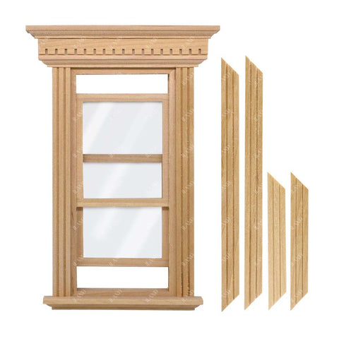 Neoclassical Dollhouse Window