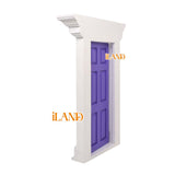 iLAND Miniature Dollhouse Classic Entry Door