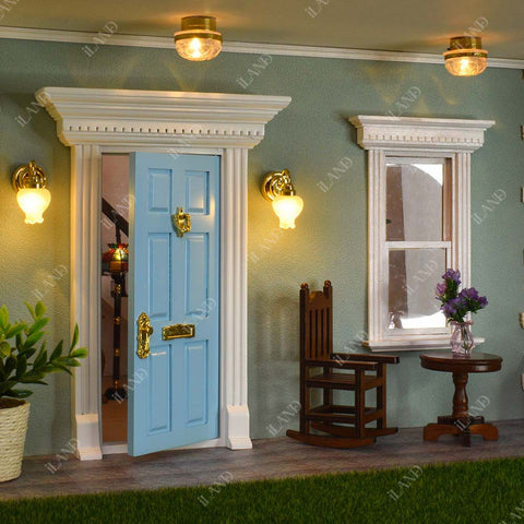 Miniature Dollhouse Classic Entry Door