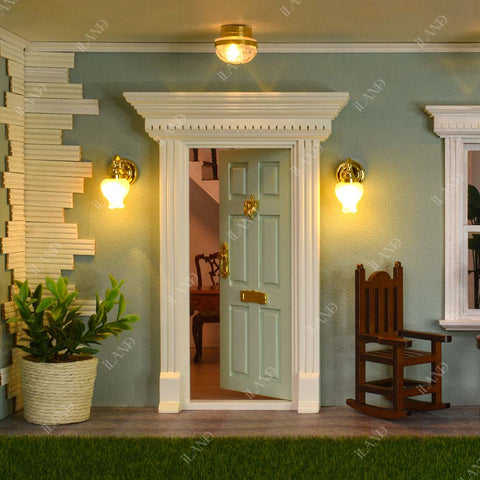 Miniature Dollhouse Classic Entry Door