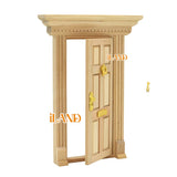 iLAND Neoclassical Miniature Dollhouse Entry Door Set