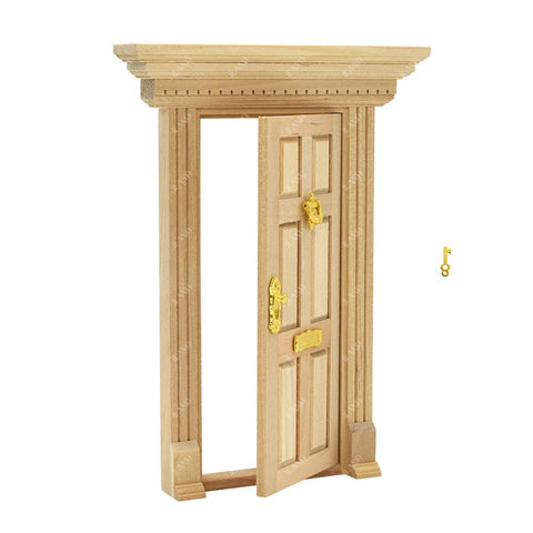 Neoclassical Miniature Dollhouse Entry Door Set