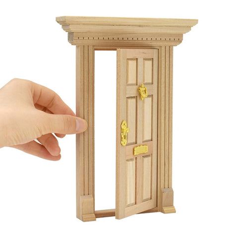 Neoclassical Miniature Dollhouse Entry Door Set