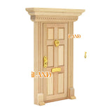 iLAND Neoclassical Miniature Dollhouse Entry Door Set