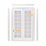 iLAND Miniature Dollhouse French Doors