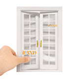 iLAND Miniature Dollhouse French Doors