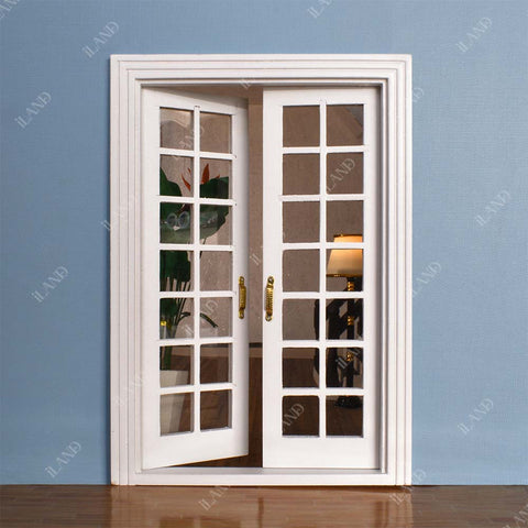 Miniature Dollhouse French Doors