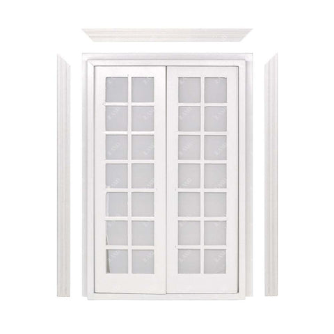 Miniature Dollhouse French Doors